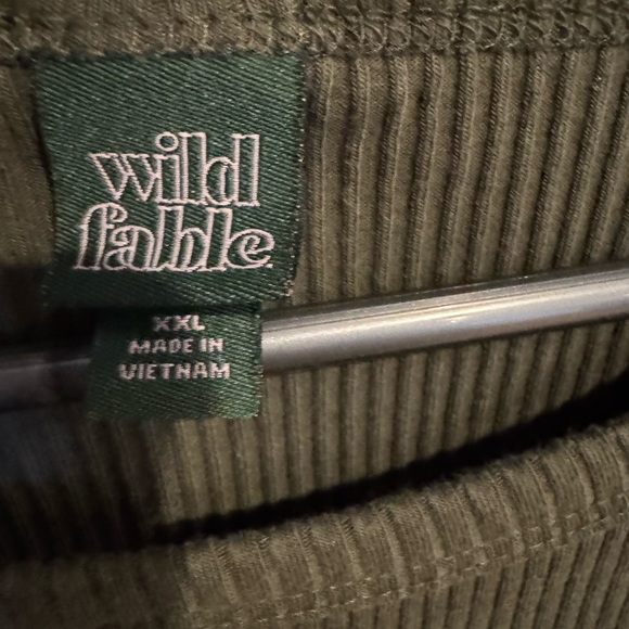 Wild Fable womens long sleeve shirt, green, xxl - Picture 3 of 5